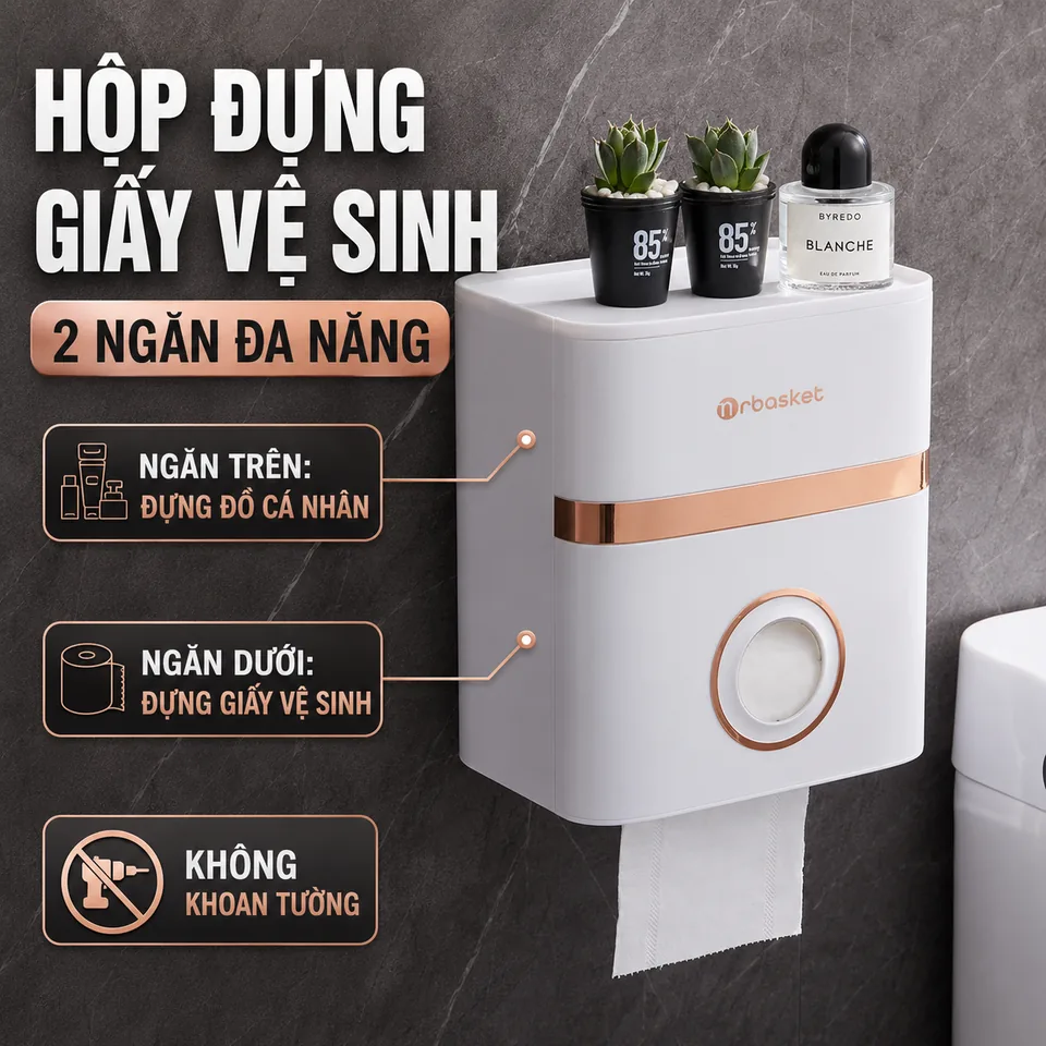 Hộp Đựng Giấy Vệ Sinh Treo Tường